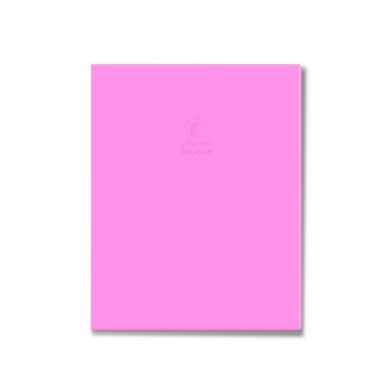Single Line Book Pink 9x7" 60/S Dark Pvc Falcon