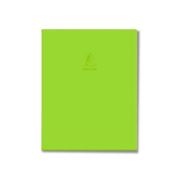 Single Line Book Green 9x7" 60/S Dark Pvc Falcon