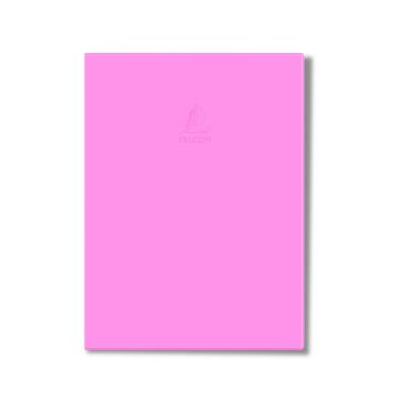 Single Line Book A4 Pink 60/S Dark PVC Falcon