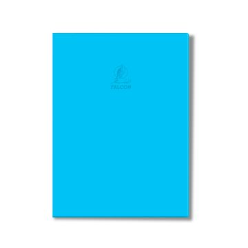Single Line Book A4 Light Blue 100/S Dark PVC Falcon