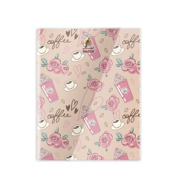 Single Line 80 Sheets NoteBook PVC - 22 X 16 CM - 01