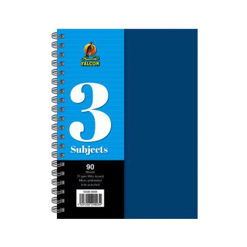 University Book 3 Subjects - A4 Blue