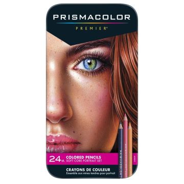 Prismacolor remier Thick Core Colored Pencil Sets, 24-Pencil Set Portrait