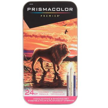 Prismacolor remier Lion Thick Core Colored Pencil Set, 24-Pencil Set