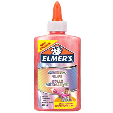 Elmer's Metallic PVA Glue | Pink | 147 mL | Washable & Kid Friendly