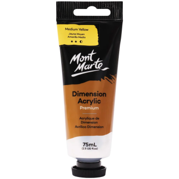 Mont Marte Dimension Acrylic 75 ml - Medium Yellow