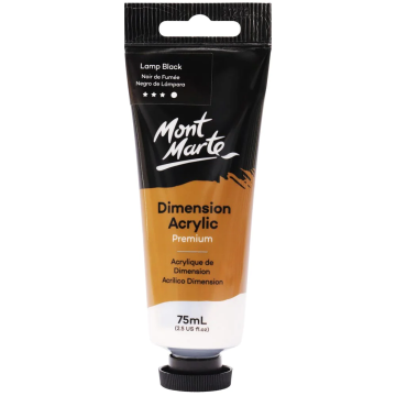Mont Marte Dimension Acrylic 75 ml - Lamp Black