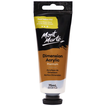 Mont Marte Dimension Acrylic 75 ml - Pearl Yellow Mid