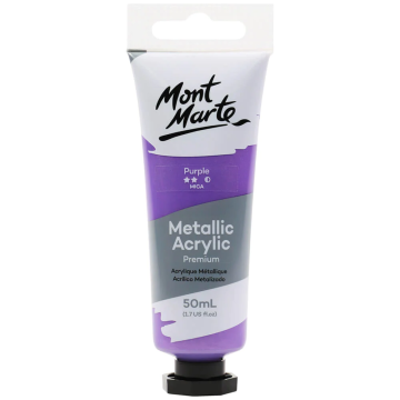 Mont Marte Metallic Acrylic Paint 50ml - Purple