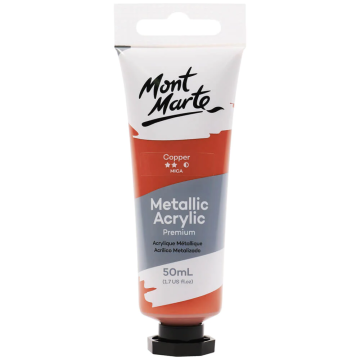 Mont Marte Metallic Acrylic Paint 50ml - Copper