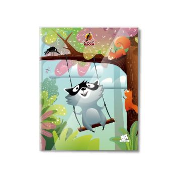 Four Line 60 Sheets NoteBook PVC - 22 X 16 CM - 03