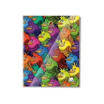 Four Line 60 Sheets NoteBook PVC - 22 X 16 CM - 04