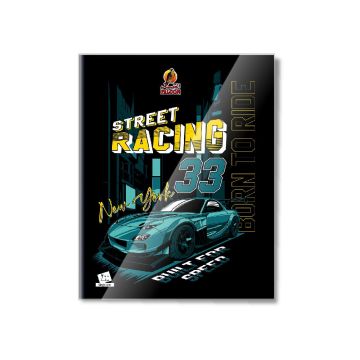 Single Line 200 Sheets NoteBook PVC - 22 X 16 CM - 02