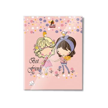 Single Line 40 Sheets NoteBook PVC - 22 X 16 CM - 04