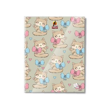 Square Line 100 Sheets NoteBook PVC - 22 X 16 CM - 01