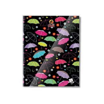 Square Line 100 Sheets NoteBook PVC - 22 X 16 CM - 05