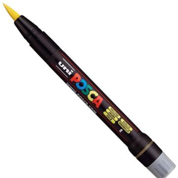 Posca Brush Tipped Paint Marker Yellow PCF-350