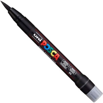 Posca Brush Tipped Paint Marker Black PCF-350