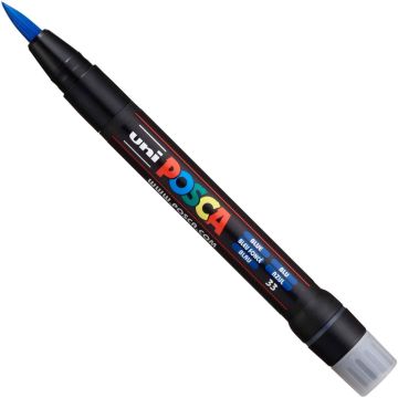 Posca Brush Tipped Paint Marker Blue PCF-350