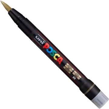 Posca Brush Tipped Paint Marker Gold PCF-350