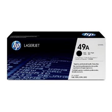 HP 49A Black Toner Cartridge, Standard Q5949A