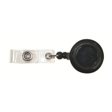 Card Holder "Black" ID Card Roller Clip Retractable