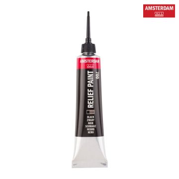Relief Paint 20ml Black 58047001 Amsterdam