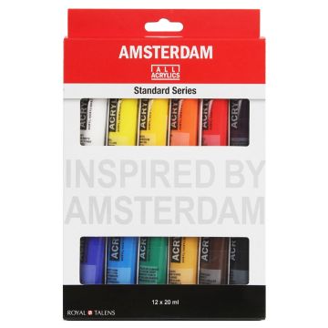 Amsterdam Acrylic Standard Series Paint Set 12x20ml 9327