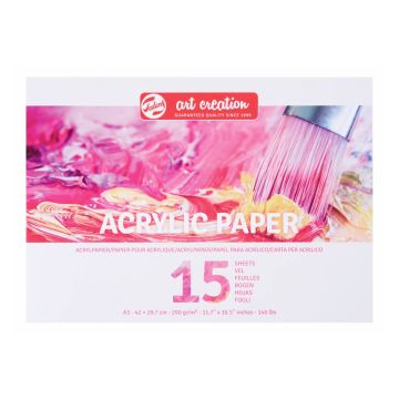 Talens Art Creation Acrylic Paper A4, 290G, 15 Pages 9316002M