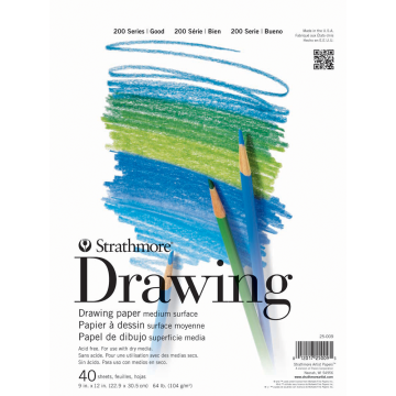 Strathmore 9" x 11" Student Drawing Pad, SM25-009