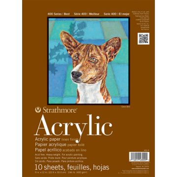 Strathmore 400 Series Acrylic Pad, 9" x 11" 430-9