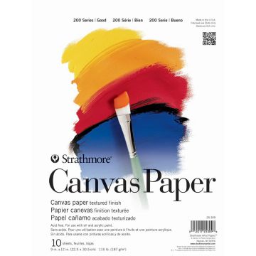 Strathmore Canvas Paper 9" x 11" - 200 Series (25-309)