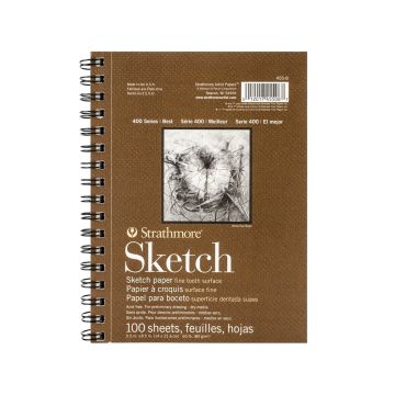 Strathmore 400 Series Sketch Pad, A5 100 Sheets, 455-8