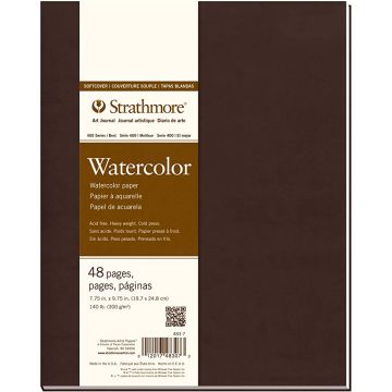 Strathmore  Softcover Watercolor Art Journal 7.75" x 9.75"  - 483-7