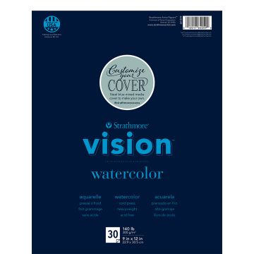 Strathmore Vision Watercolor Paper Pads 9" x 12"