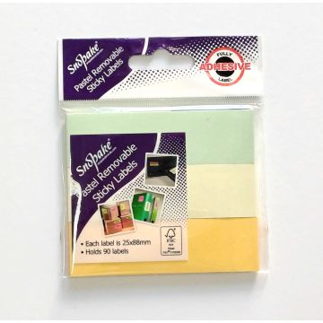 Pastel Removable Sticky Label