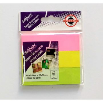 Neon Removable Sticky labels