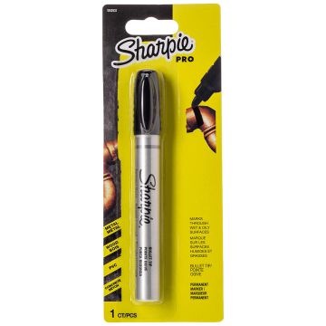 Sharpie Metal Barrel Permanent Marker Small Bullet Tip - Black