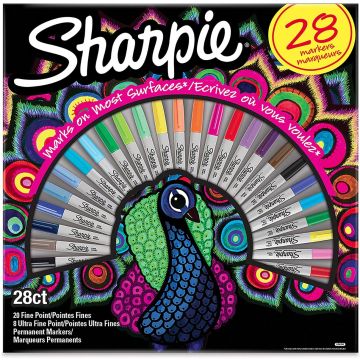 Sharpie Peacock Pack Permanent Marker Assorted Set 2061333