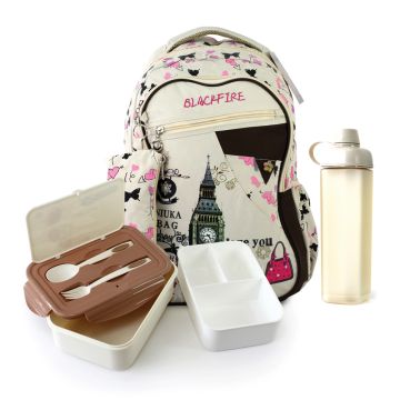 Niuka BlackFire 2 School Bag Set