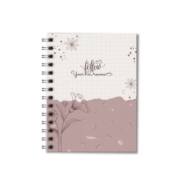 A6 Hard Cover Spiral Note Book Unibook Design A6-02