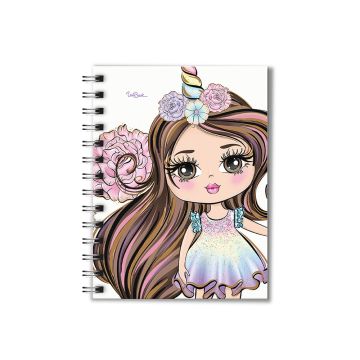 A6 Hard Cover Spiral Note Book Unibook Design A6-03