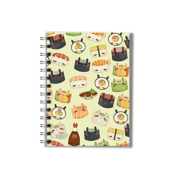A6 Hard Cover Spiral Note Book Unibook Design A6-07
