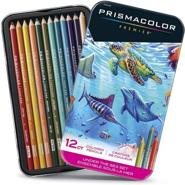 Prismacolor remier Colored Pencils, Soft Core, Under the Sea Set, 12