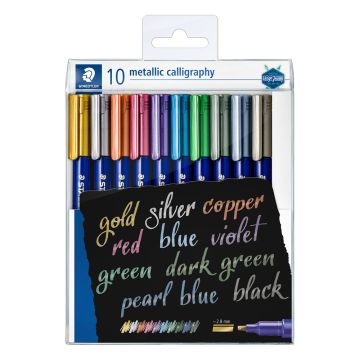 Staedtler DJ Metalic Calligraphy Marker set of 10