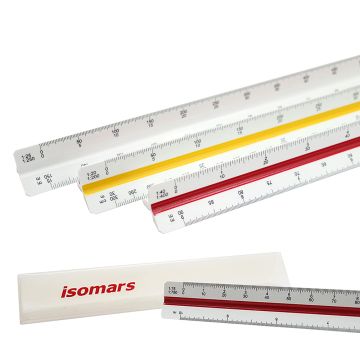 Triangular Scale - 1:10, 1:20, 1:25, 1:50, 1:75, 1:100, 1:125, 1:200, 1:250 T1 Isomars