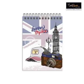 Hard Cover Spiral Book A7 UniBook - 05