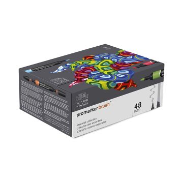 Winsor & Newton ProMarker Brush Set, 48 Count, Essential Collection