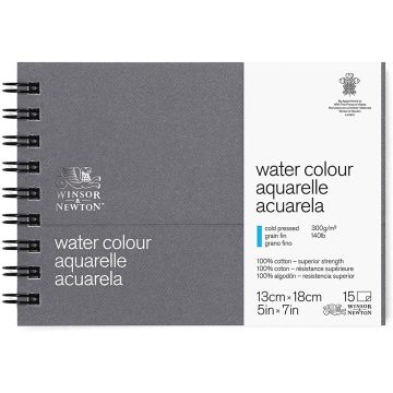 Winsor & Newton Professional Watercolor Paper Journal, Cold Pressed 140lb, 5x7