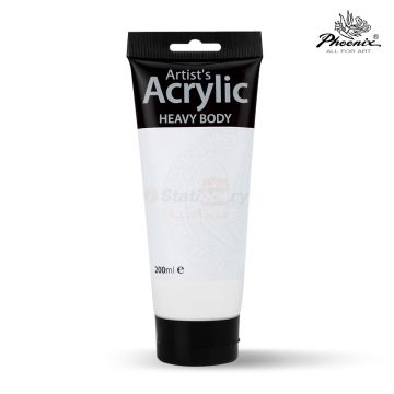 Acrylic Color 200ml 104 Titanium White  - Phoenix